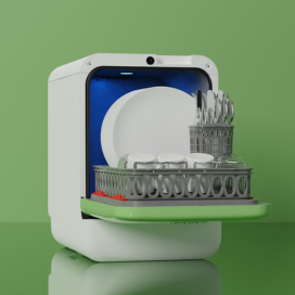 BOB Mini mašina za pranje sudova - zelena - Slika 3