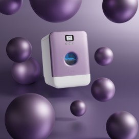 BOB Mini mašina za pranje sudova - ljubičasta - Slika 4