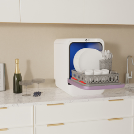 BOB Mini mašina za pranje sudova - ljubičasta - Slika 6
